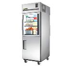 TRUE Refrigeration TA1RPT-1HG/1HS-1G Pass Thru Refrigerator, Glass & Solid Half Front, Glass Rear, 31-cuft