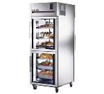 TRUE Refrigeration TA1RPT-2HG-1G Pass Thru Refrigerator, Glass Half Front, Glass Rear Door, 31-cuft