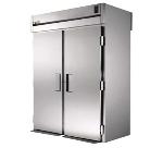 TRUE Refrigeration TA2RRT89-2S-2S Refrigerator, Roll-Thru, SS, 2 Section, 4 Doors, Ramp, 80 cu ft