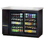 TRUE Refrigeration TBB-24-48G-SD Back Bar Cooler w/ Glass Slide Doors, Holds (61) 6-Packs