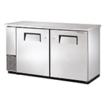 TRUE Refrigeration TBB-24-60-FR-S Food Rated Back Bar Cooler, Stainless, Holds (144) 6-Packs