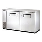 TRUE Refrigeration TBB-24-60-S Back Bar Cooler w/ Solid Doors, All Stainless, (133) 6-Pack