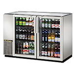 TRUE Refrigeration TBB-24GAL-48G-S Back Bar Cooler w/ Glass Doors, Holds (82) 6-Packs