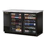 TRUE Refrigeration TBB-2G Back Bar Cooler w/ Glass Doors, Holds (134) 6-Packs
