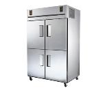 TRUE Refrigeration TG2DT-4HS Dual Temp Refrigerator, Solid Half Door, 26-cuft Refrig/24-cuft Frzr