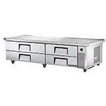 TRUE Refrigeration TRCB-82-86 86 in Top Refrigerated Chef Base, 2 Section, 4 Drawers