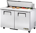 True TSSU-48-12 48.38" Sandwich/Salad Prep Table w/ Refrigerated Base, 115v