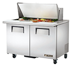 True TSSU-48-18M-B 48.38" Sandwich/Salad Prep Table w/ Refrigerated Base, 115v