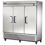 TRUE Refrigeration TS-72F Freezer, -10F, Reach-In, 3 Section/SS Doors, 9 Shelves, 72 cu ft