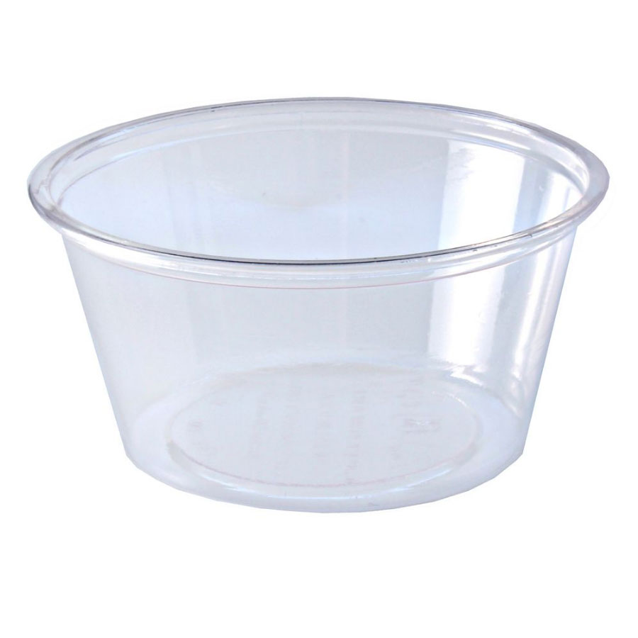 Fabri-Kal GPC325 3.25-oz Greenware® Portion Cup - Plastic, Clear