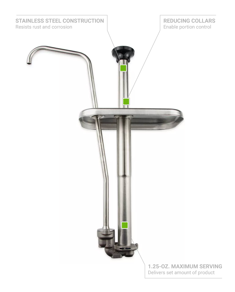 Server 83330 Condiment Syrup Pump Only w/ 1 1/4 oz/Stroke Capacity