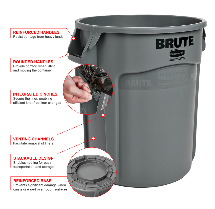 Rubbermaid 2620g Features