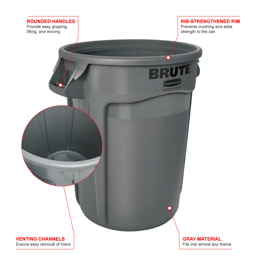Rubbermaid 2632g Features