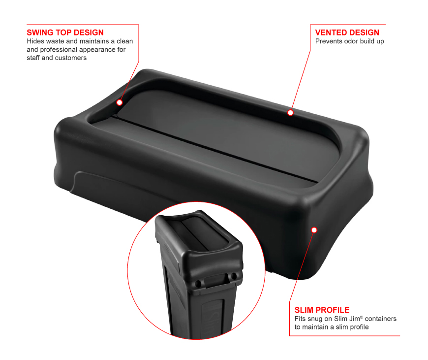 Rubbermaid 267360bla Features