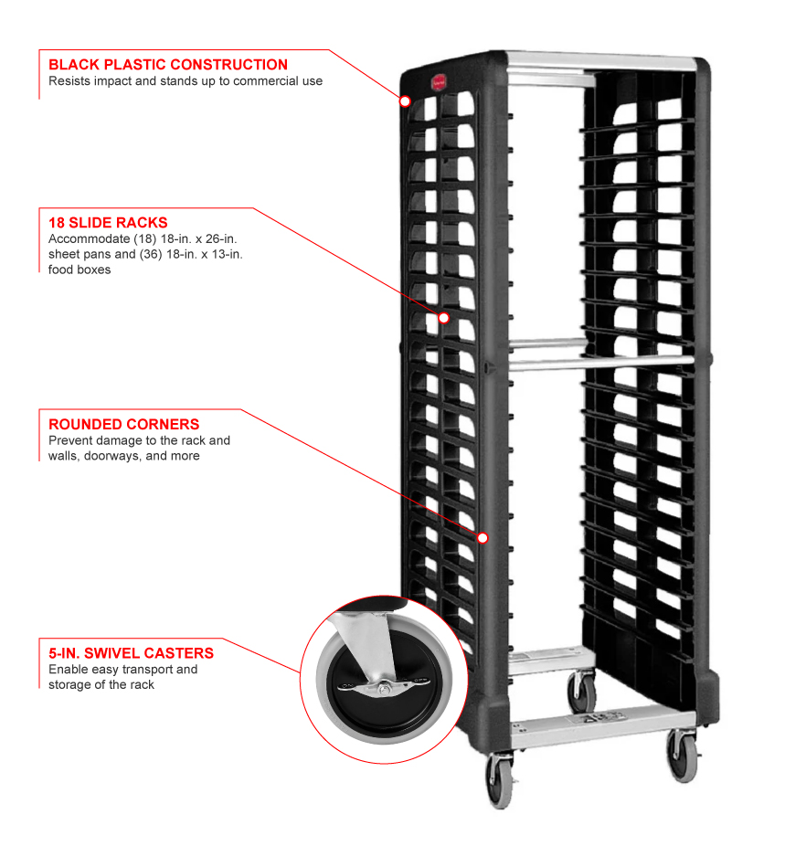 Rubbermaid 3320bk Features