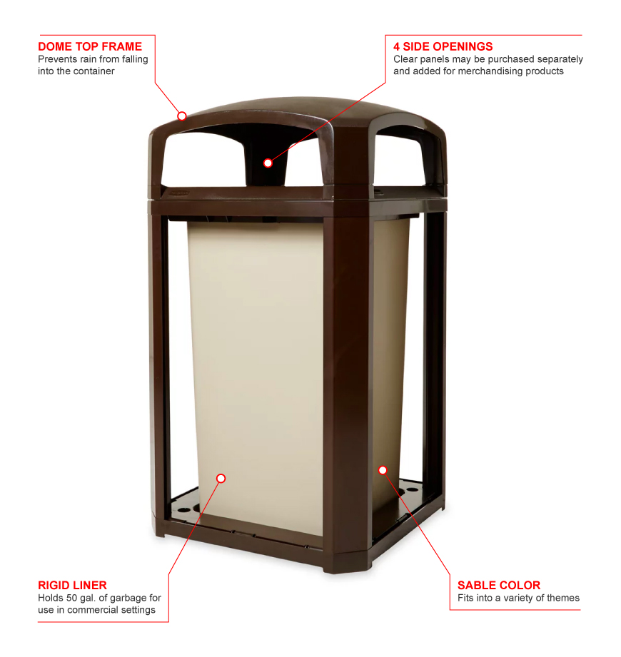 Rubbermaid fg397500sble Features