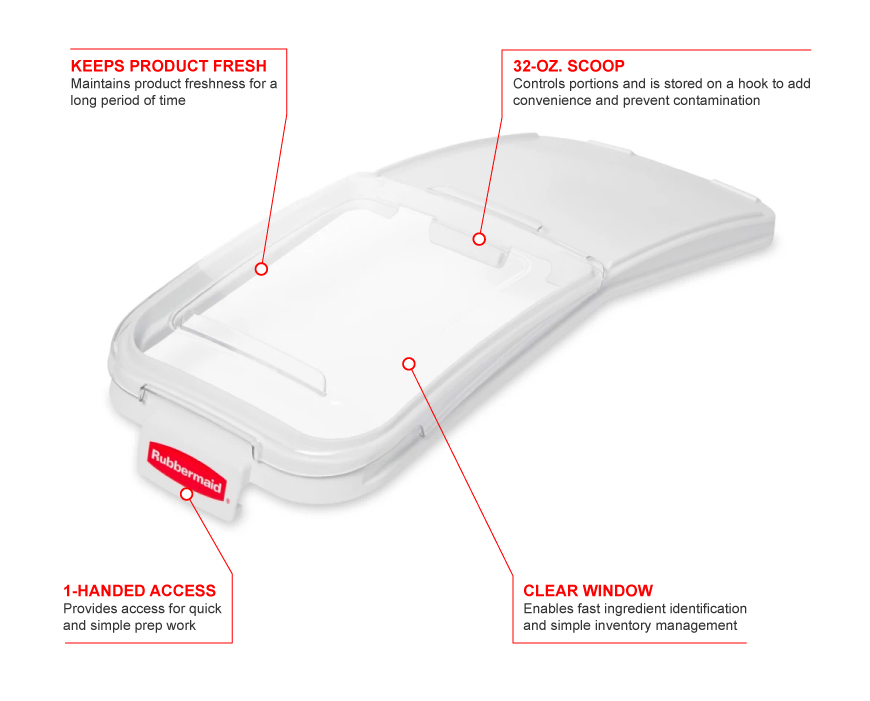 Rubbermaid fg9f7700clr Features
