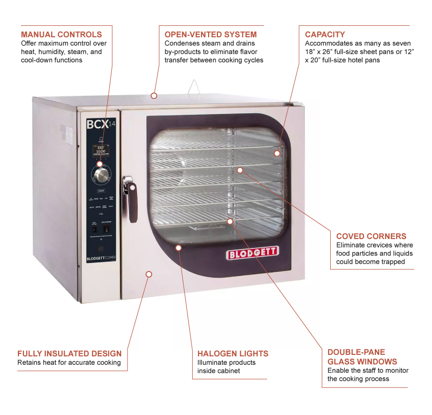 Blodgett BCX14ESINGLE2083 Features