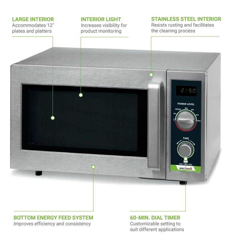 Winco Emw 1000sd 1000w Commercial Microwave W Dial Control 120v