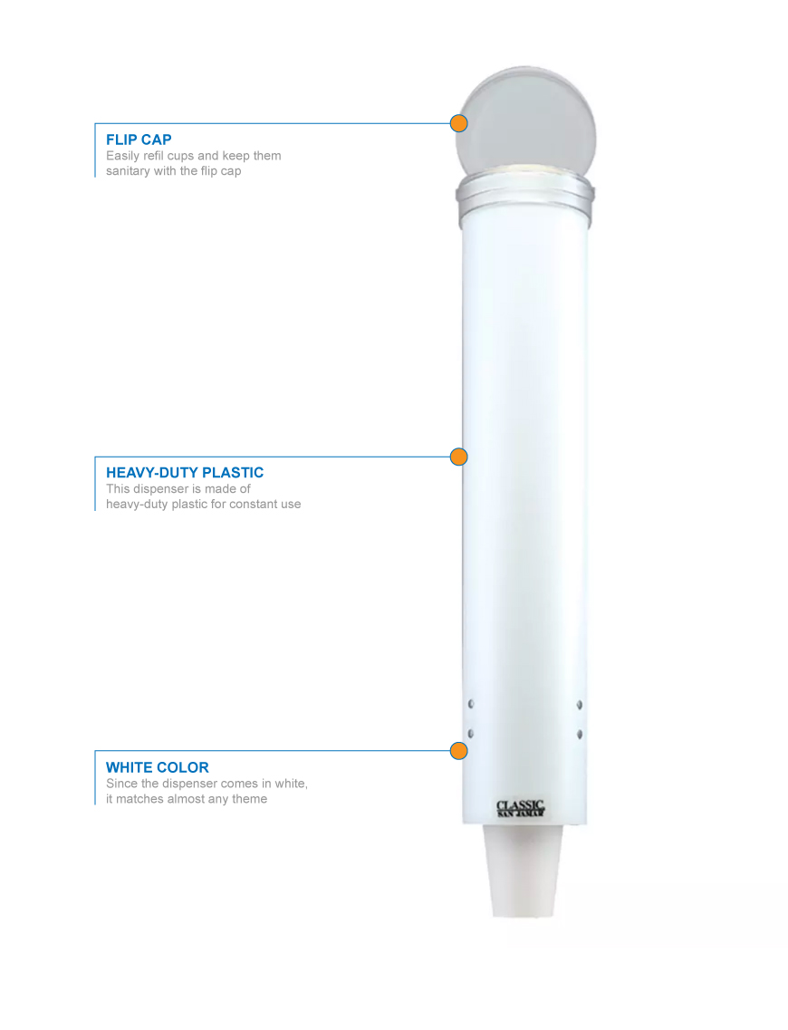 San Jamar c4160wh Features