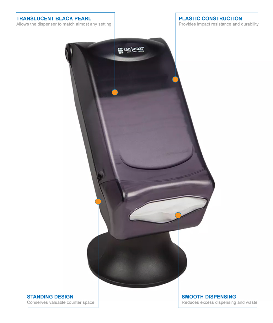 San Jamar h5005stbk Features