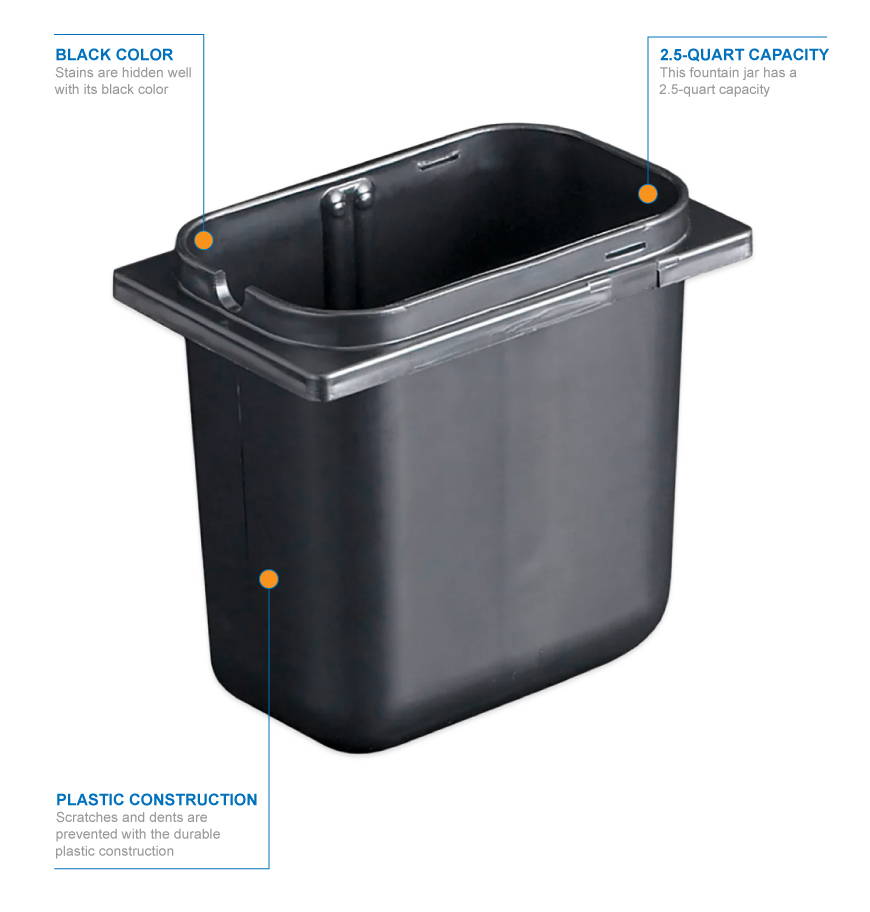San Jamar p9700bk Features