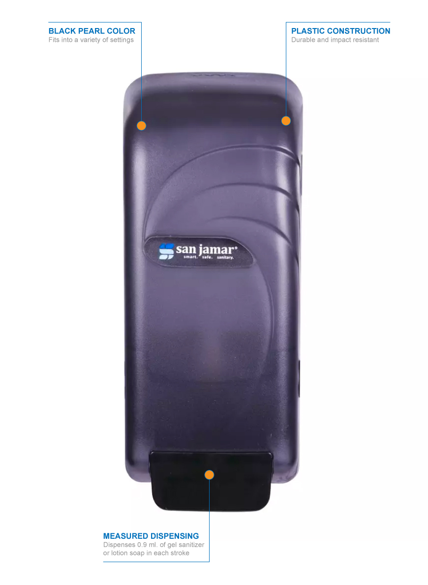 San Jamar s890tbk Features