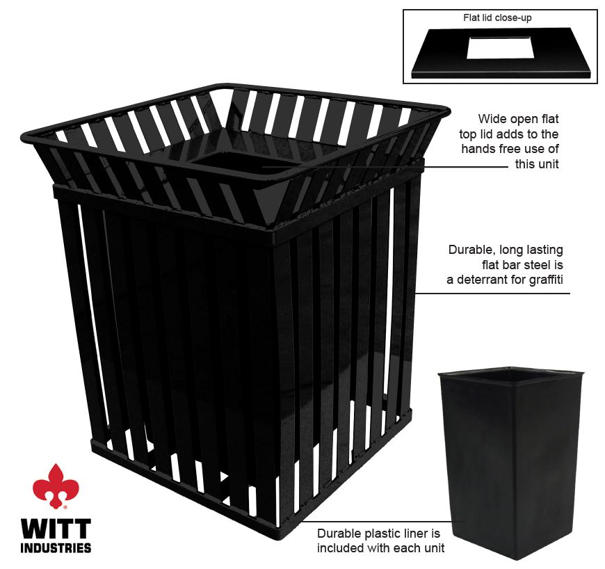 Witt Industries m3601sqftbk Features