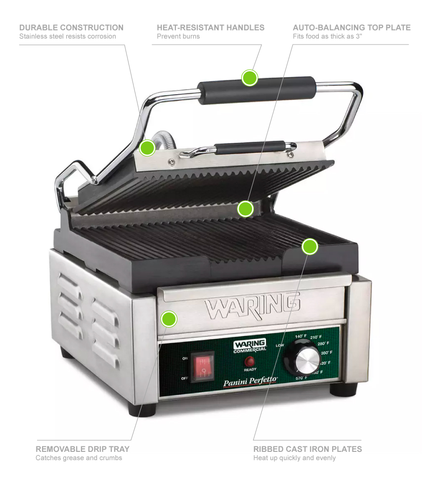 Waring WPG150B Features