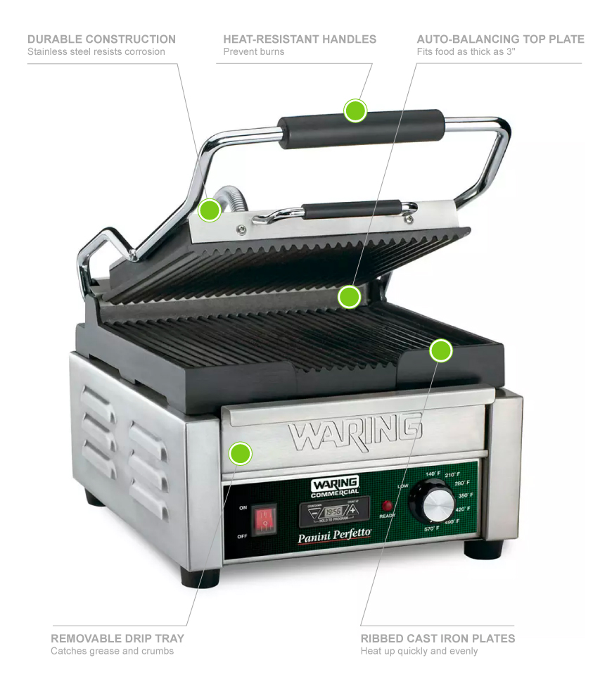 Waring WPG150T Features