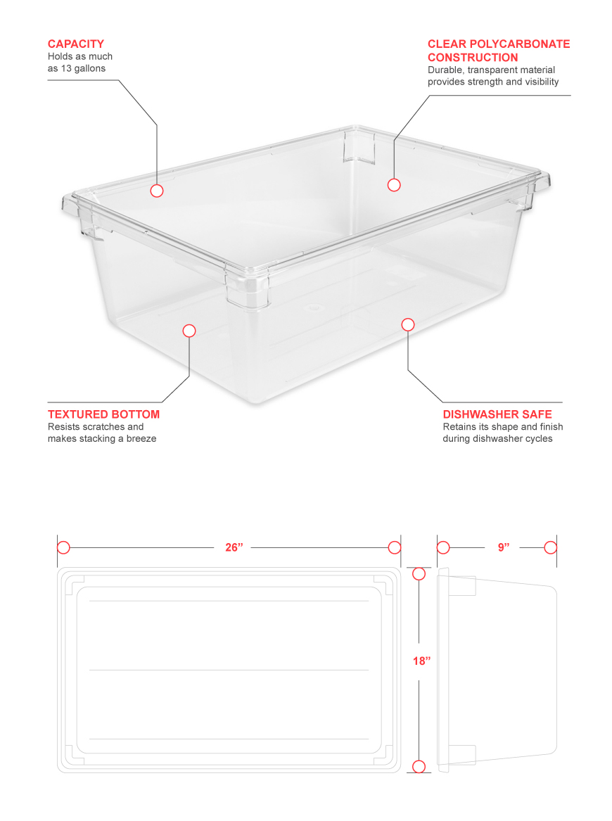 Cambro 18269cw135 Features