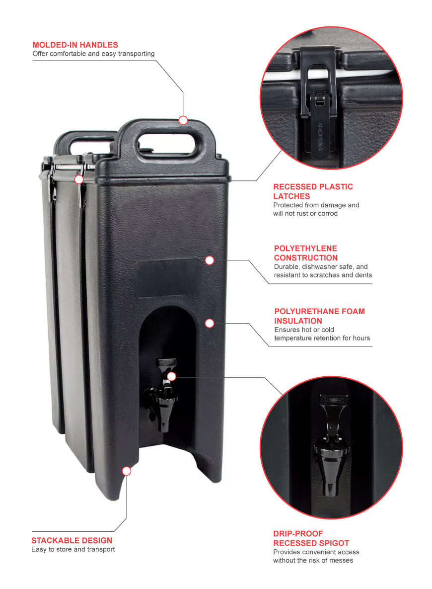 Cambro 500lcd110 Features