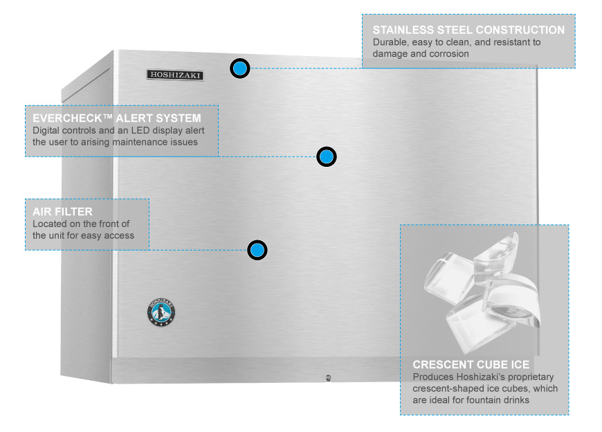Hoshizaki kmd460mah Features