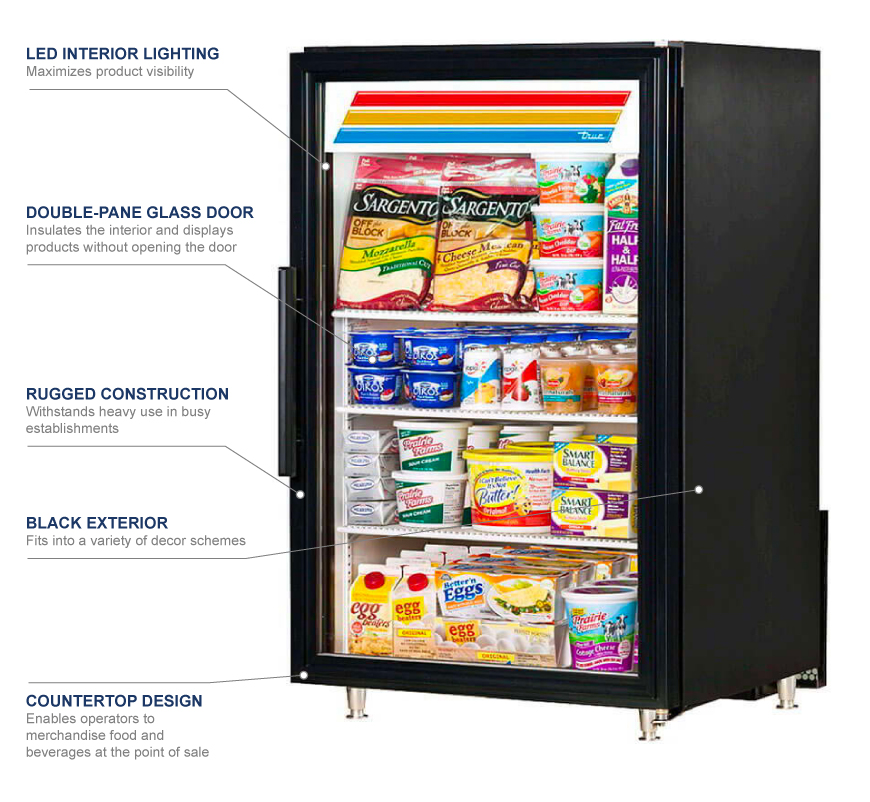 True Manufacturing gdm7bk Features