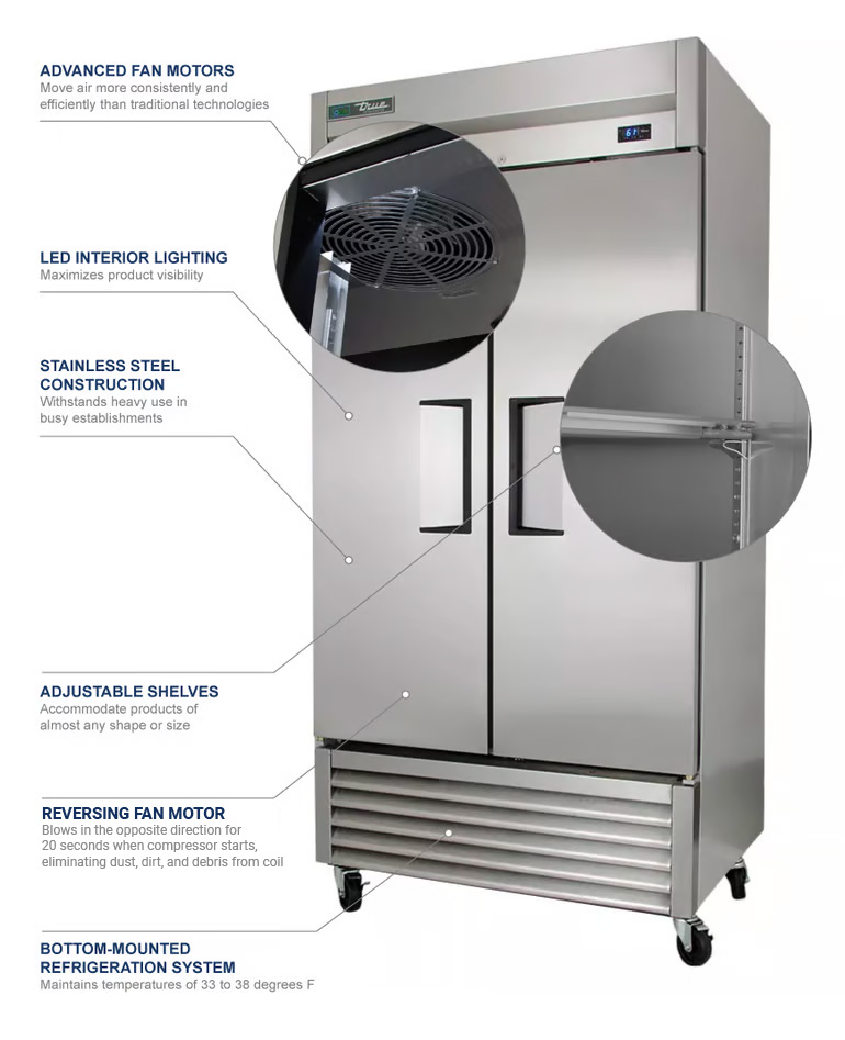 True Manufacturing t35 Features