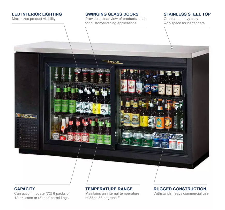 True Manufacturing tbb2460gsd Features