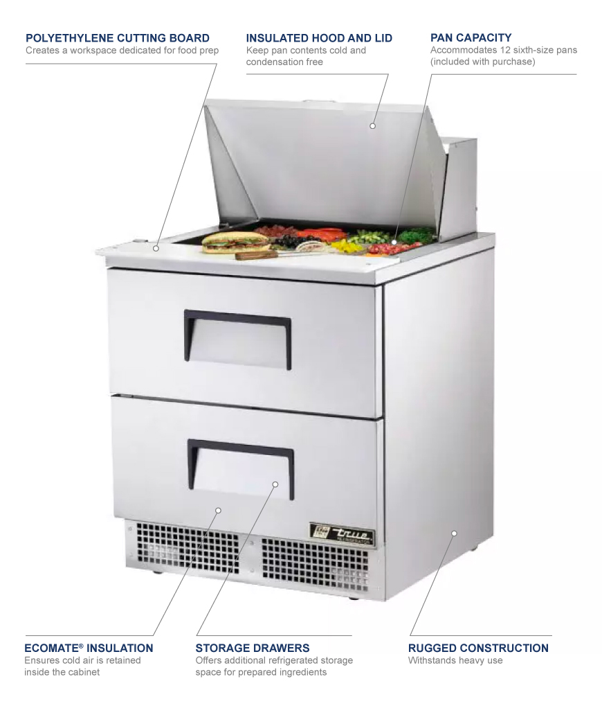 True Manufacturing tfp3212md2 Features