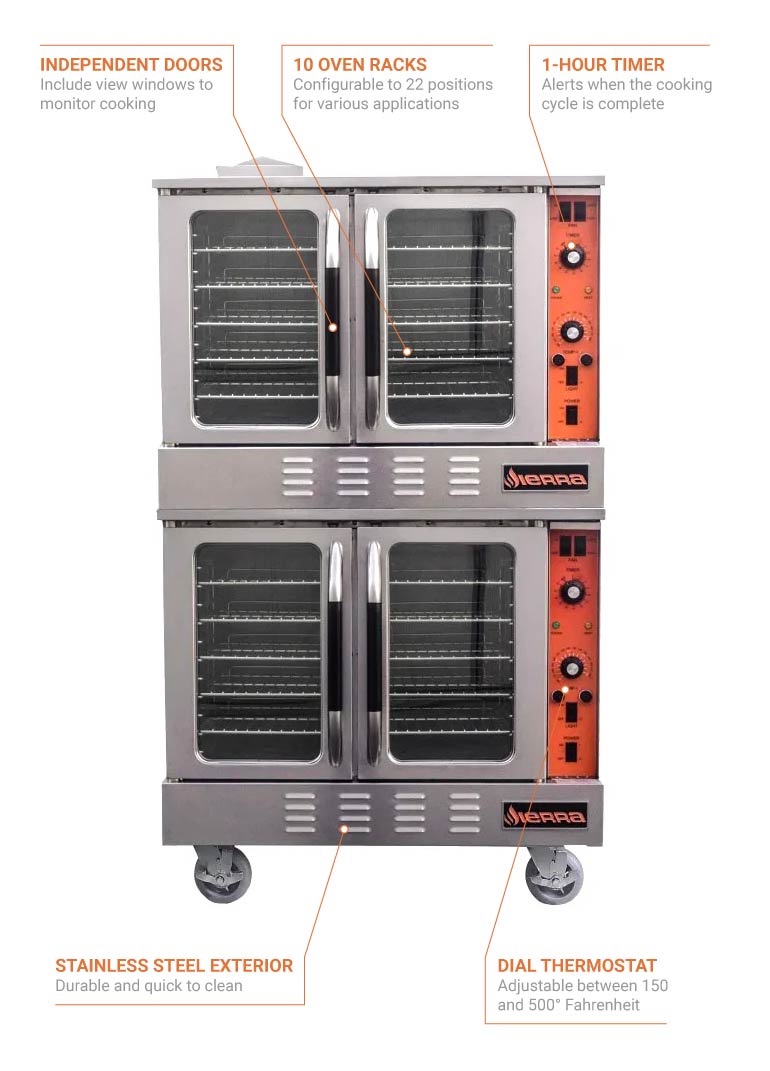 Duke E101 E 38 E Series Electric Single Deck Standard Depth Stainless Steel Insulated Convection Oven With Porcelain Interior Finish 10 Kw