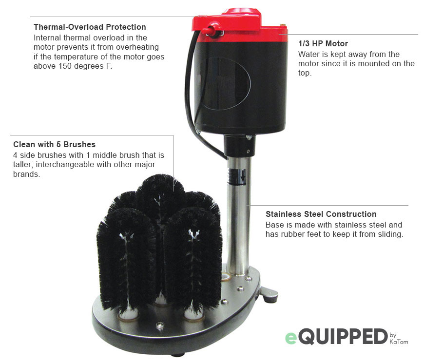 eQuipped Glass Washer Features
